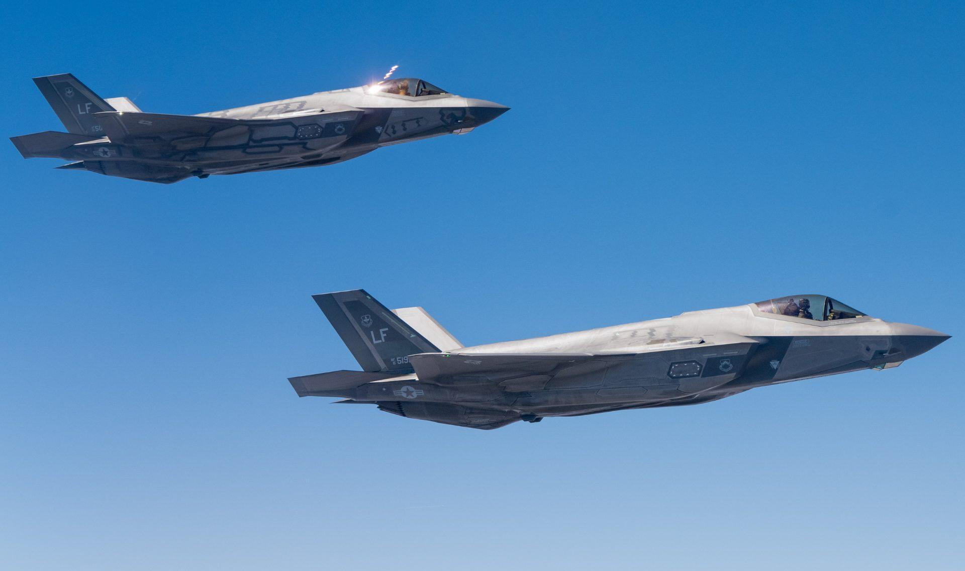 Two F-35 Lightning II from Luke AFB