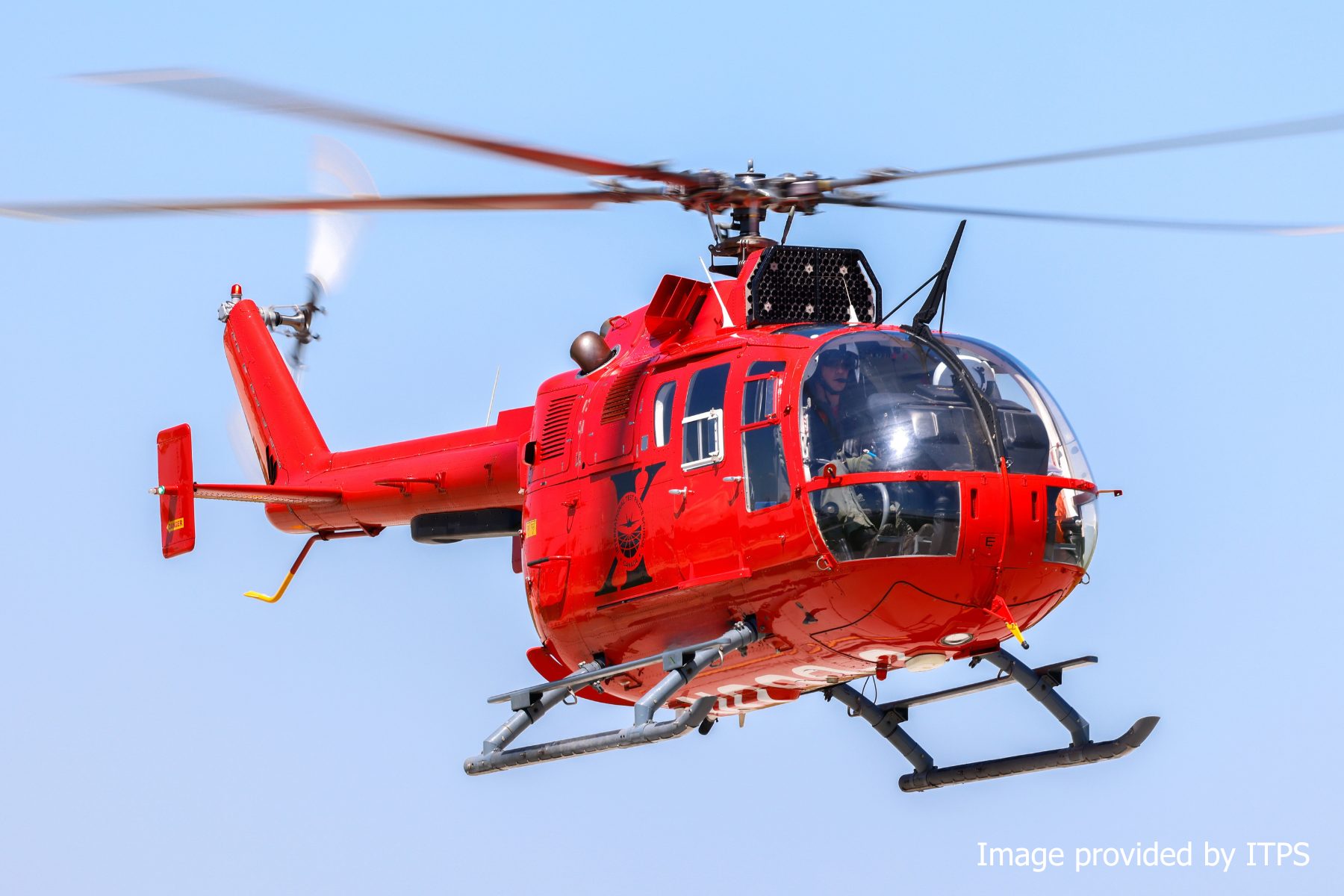 Bo 105 from International Test Pilots School (ITPS). Photo courtesy of ITPS.