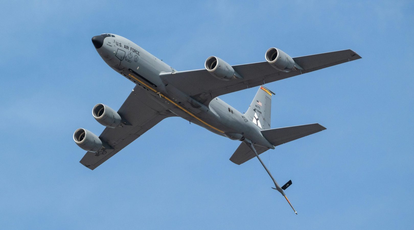 KC-135 Stratotanker from Altus AFB Oklahoma flying