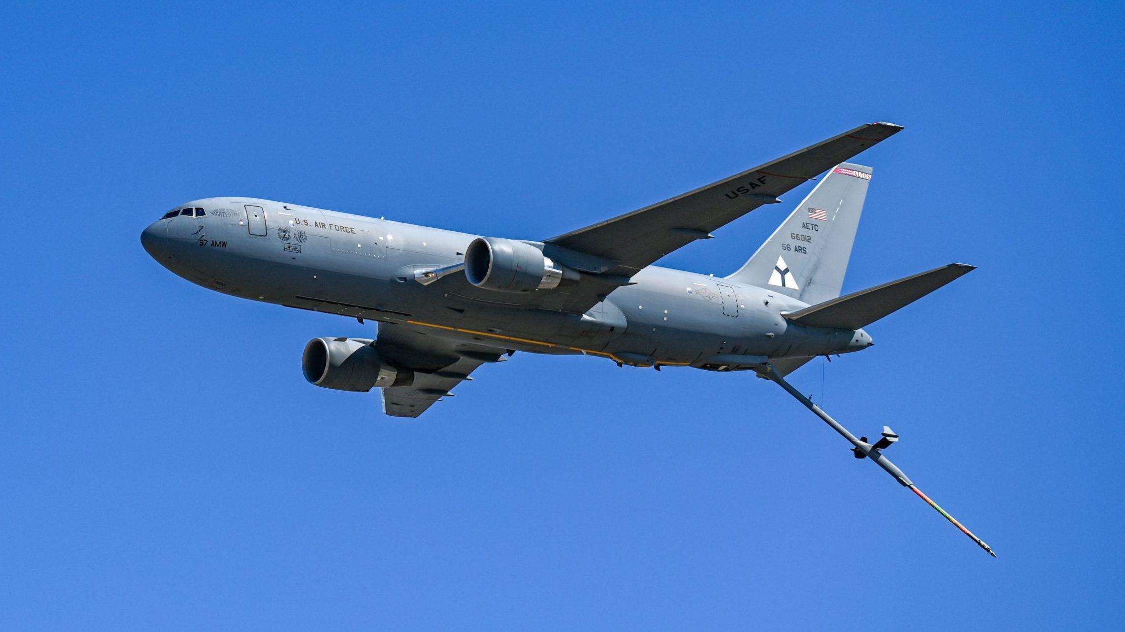 KC-46 Pegasus from Altus AFB, Oklahoma flying