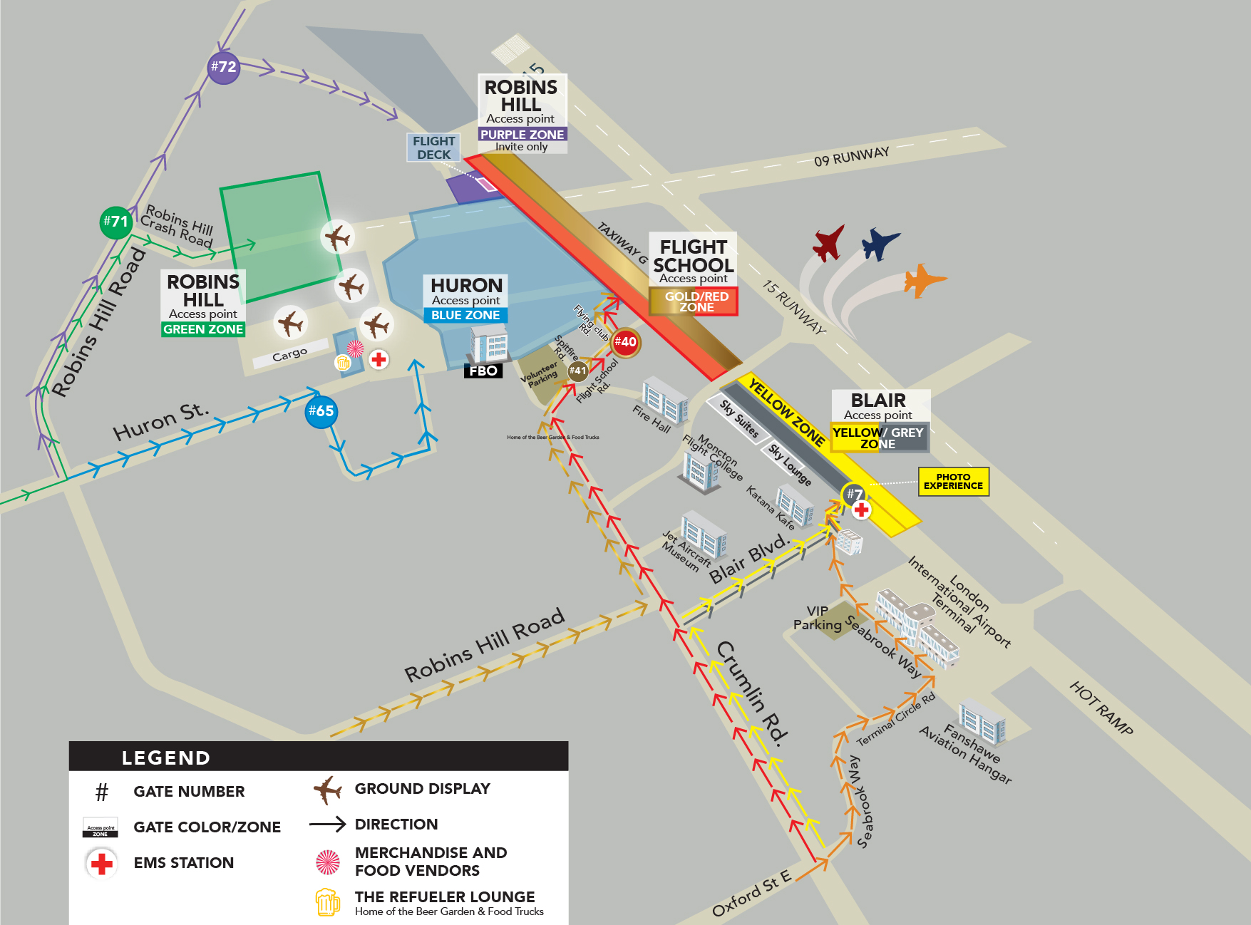 Airshow London SkyDrive 2026 Final Site Map for website